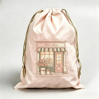 Sac de sport WJ coloré en non-tissé avec imprimé dessin animé, cordon de serrage, logo personnalisé, anti-usure, réutilisable, recyclable pour le sport, les enfants et les cadeaux