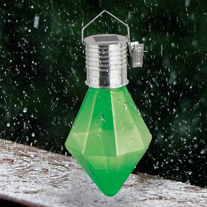 Lámpara de Bombilla de Diamante con Energía Solar, Impermeable, Retro, Colgante, LED, Luz Nocturna para Jardín, Patio, Camping - Product Image 3