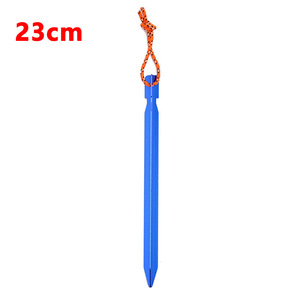 Outdoor Ultra-light Triangular Aluminum Alloy Floor Nail for <strong>Tent</strong> &amp; Canopy Reinforced Windproof 23cm With Rope - Product Image 6