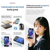 Nouveau design sans caméra DOOV M2 Téléphone 6 Go + 128 Go 4 pouces Android 12 Mediatek MT6765 Octa Core 4G Mini Smartphone