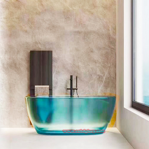 Baignoire Spa Autoportante Haut de Gamme Moderne, Immersion Profonde, Vidange en Résine Transparente, Portable pour Maison, Hôtel, Appartement, <span class=keywords><strong>Chambre</strong></span> - Product Image 6