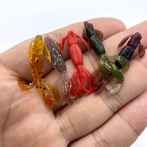 Ensemble de leurres souples pour la pêche aux crevettes, ver bionique en silicone hétéromorphe, <span class=keywords><strong>leurre</strong></span> artificiel en forme de crevette barbue pour rivière et lac - Product Image 6