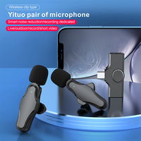 Microphone Plug-Play Microphone Lavalier sans fil pour l'enregistrement de flux en direct YouTube Facebook TikTok