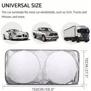 Wholesale Logo Windscreen Sunshade for Dealer Promo Business Gift Foldable Cheap Wholehourse Car Sun Shade - Product Image 4