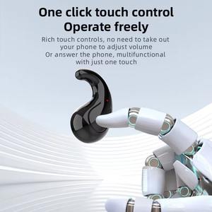 T70 görünmez kablosuz kulaklık kulaklıklar TWS kulakiçi Handfree 9D Stereo spor oyun airear On-kulak Bt 5.4 uyku kulaklık - Product Image 6