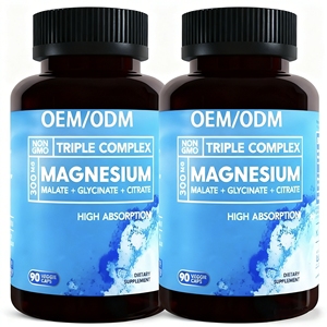แคปซูลแมกนีเซียมแบบสามชนิด OEM ODM ดูดซึมสูง สำหรับการผ่อนคลายกล้ามเนื้อ การฟื้นฟูหลังออกกำลังกาย และการช่วยให้นอนหลับ - Product Image 2