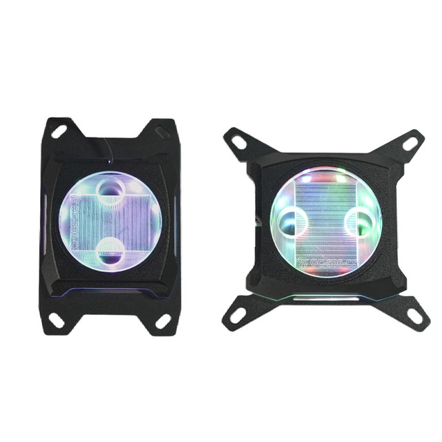 OC-S06-CS ARGB CPU Water Block High Performance Copper Base Liquid Cooling for Intel LGA 1700/1200/115X AMD AM4 AM5 Radiator