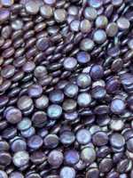 Perles d'eau douce naturelles en vrac Edwin - Rose violet en forme de pièce de monnaie 10,5-11,5 mm Grade AAAAA Propres Lisses Impeccables pour la vente en gros