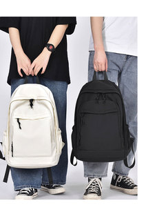 Sac à dos en nylon simple personnalisé, logo personnalisé, doublure en polyester, sac d'école quotidien, sac à dos pour adolescents, sac à dos pour étudiants - Product Image 2