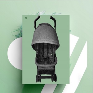 Xe đẩy em bé có thể ngồi và nằm xuống Trọng lượng nhẹ có thể gập lại sang trọng ô xe đẩy với cao-xem thiết kế - Product Image 5