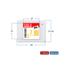 Etiqueta de Precio Digital ESL Systems con Pantalla Eink, Resistente a Impactos, para Tiendas de Comestibles y Farmacias, con Certificación CE y FCC