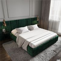 Camas modernas de hotel King Size Designer Elegent Platform Bed Set Cama de hotel de lujo