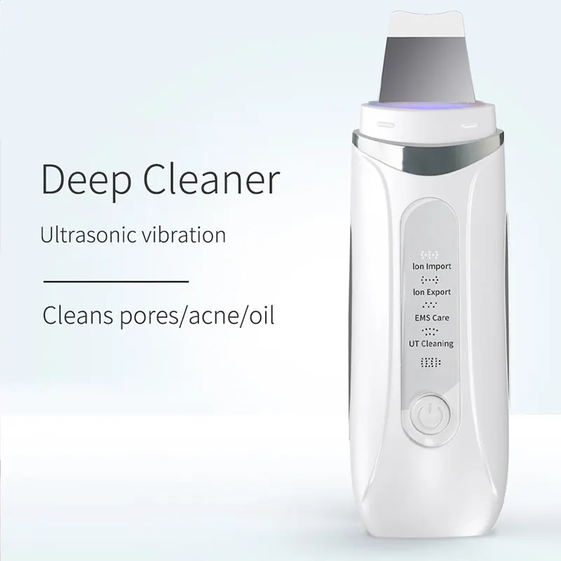 Nhà sử dụng vẻ đẹp mụn đầu đen mặt thìa siêu âm Facial Cleaner mặt chà chăm sóc sắc đẹp da lột xẻng