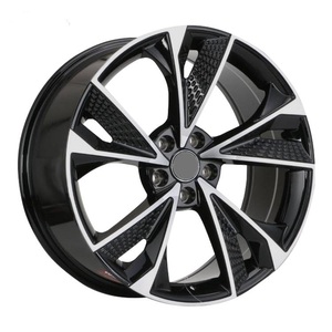 Rines de Aleación de Aluminio de Cinco Radios 5x112 para <span class=keywords><strong>Audi</strong></span> <span class=keywords><strong>A1</strong></span>/A2/A3/A4/A5/A6/A7/A8 - Acabado Negro Nuevo, Marca JZB, 1 Año de Garantía - Product Image 2