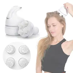 Marque privée Vente en gros Vibration portable Corps électrique Massage du visage Doigts Griffe Grattoir Chat Chien Tête Cuir Chevelu Masseur pour animaux de compagnie