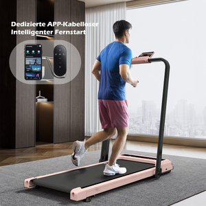 Tapis roulant électrique pliable, capacité 120 kg, avec écran LCD et surveillance de la fréquence cardiaque sans fil pour l'exercice à domicile - Product Image 5