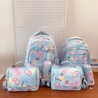 Sac à dos scolaire innovant, léger, résistant à l'usure, avec motif de dessin animé mignon, ensemble de sacs à dos pour étudiants, ensemble de sacs à dos pour élèves du primaire