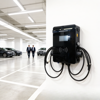 Nueva Estación de Carga para Vehículos Eléctricos Comerciales, 7/11/22kW Tipo 2 OCPP 1.6J IP54, Solución de Estacionamiento para Puntos de Trabajo, Montaje en Pared, Jinghu TA-AC-ALD1-B