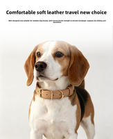 Collar de Cuero Premium con Patrón de Lichi para Perro, Ajustable, de Piel Genuina de Vacuno, Suministros Profesionales para Mascotas, Venta al por Mayor de Fábrica OEM