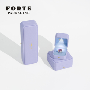 FORTE <b>Light</b> Jewelry Packaging Custom Ring <b>Box</b> Cuban Necklace Chain <b>Box</b> Hiphop <b>LED</b> Packing Jewelry <b>Box</b> With <b>Light</b> - Product Image 2