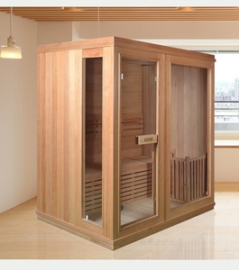 <span class=keywords><strong>Baño</strong></span> de <span class=keywords><strong>vapor</strong></span> tradicional infrarrojo portátil de ozono de madera de álamo cicuta para uso doméstico - Product Image 5