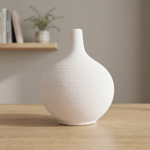 Pot en céramique AFF 18 cm, glaçure mate, design moderne, vase de table écologique, modèle AFF-Ceramic-Pot-156 - Product Image 3