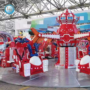 Jeu de carnaval en plein air manèges de parc d'attractions enfants adultes fou bataille en voiture aventure équipe spatiale tour Lino LN-F01 16P pour - Product Image 2