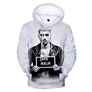 Rapper Zayn Malik Hoodie 3D Sweatshirt High Quality Women's Men's Trendy Harajuku Fashion Streetwear British Singer ZAYN Coats
