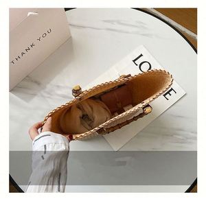 Bolso de mano de plástico estilo vintage imitación paja de algas marinas, cesta de playa para mujer, moda y viajes, ¡gran oferta! - Product Image 5