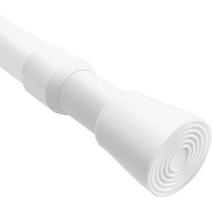 Tringle à rideau moderne en métal, blanche, courte, <span class=keywords><strong>extensible</strong></span>, à <span class=keywords><strong>ressort</strong></span>, réglable, pour fenêtres, armoires <span class=keywords><strong>de</strong></span> salle <span class=keywords><strong>de</strong></span> bain, cuisine - Product Image 4