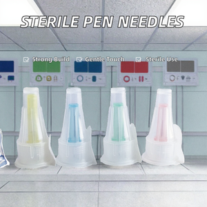 Aiguilles de stylo à <span class=keywords><strong>insuline</strong></span> stériles jetables 32G 4mm, certifiées CE, désinfectantes, précises et confortables, vente directe usine, lot de 100 - Product Image 2
