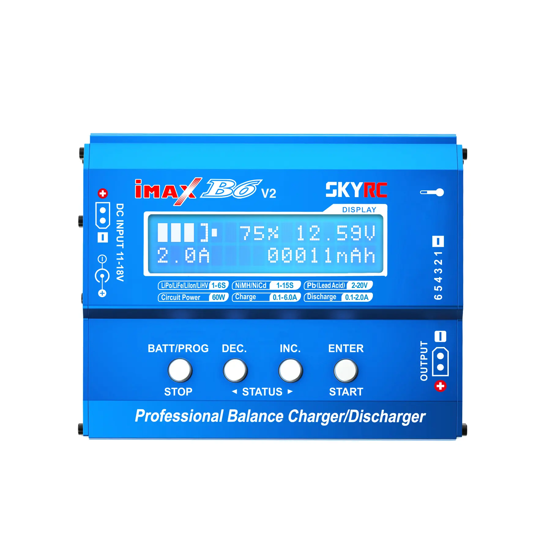 High quality Brand SkyRC B6 V2 RC lipo battery Balance Charger 2s 3s 4s 5s 6s cells Li-ion Nimh Nicd Lipo Battery Charger