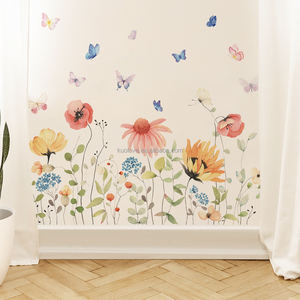 Adesivi murali colorati con farfalle <span class=keywords><strong>da</strong></span> giardino fiorito - Product Image 6