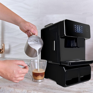 เครื่องชงกาแฟอัตโนมัติเต็มรูปแบบหน้าจอสัมผัสอัจฉริยะขนาด 5 นิ้ว พร้อมจอแสดงผลสำหรับเมล็ดกาแฟและเอสเพรสโซ่ ดีไซน์หรูหรา ใช้หม้อต้มคู่ - Product Image 5
