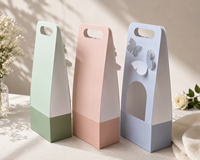 Scatola Pieghevole in Cartone Rigido con Finestra, Ritaglio a Farfalla, Laminazione Opaca Eco-Friendly, Logo Personalizzato, Confezione Regalo in Materiali Riciclati