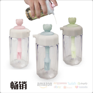Source Factory Silicone Oil <b>Bottle</b> 230ml With <b>Brush</b> For Kitchen Cooking Tool Set - Product Image 4