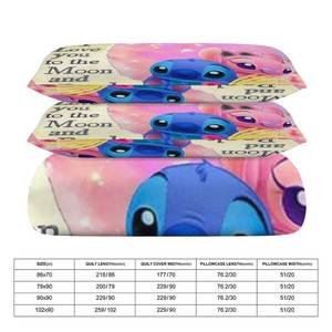 Personnalisé entièrement numérique 3D imprimé je t'aime drap de lit tissu housse de couette ensemble King Size concepteur dessin animé couple <span class=keywords><strong>série</strong></span> ensemble de literie - Product Image 2