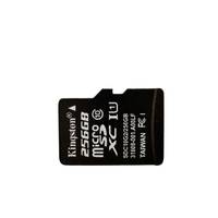Flash Drive Mini SD Kingston 64GB Kelas 10 dengan Adaptor Hitam Kecepatan U3/V30/A2 untuk Kamera & DVR