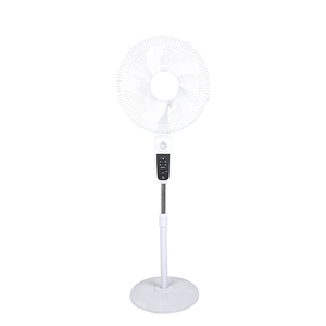 Ventilador de panel solar recargable de 16 pulgadas que funciona con batería, ventiladores solares para exteriores, ventilador solar con motor de CC remoto sin escobillas - Product Image 1
