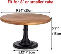 Support à gâteau en bois industriel, présentoir rond pour cupcakes, ensemble de présentation pour table de desserts, plateau de service décoratif