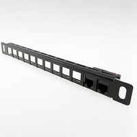 Panneau de brassage réseau 12 ports 0.5U CAT6 pour DeskPi RackMate T1/T0/T2 Rackmount et rack de serveur 10 pouces/armoire réseau