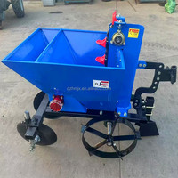 Semoir à pommes de terre à une rangée / Semoir pour motoculteur agricole, pour semis, plantation et repiquage, 8-18 CV, profondeur de travail 150-250 mm, garantie 1 an