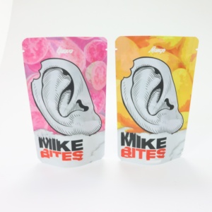 Tùy chỉnh hương vị khác nhau đứng lên túi nhựa nhôm lá Mylar Túi với dây kéo chống trẻ em cho bao bì kẹo dẻo - Product Image 3