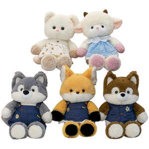 Grosir mesin cakar boneka hewan besar hadiah figur berbulu ulang tahun anak-anak boneka kelinci mewah lucu - Product Image 1