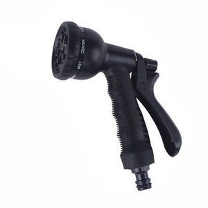 Pistolet à eau à huit fonctions avec tuyau télescopique pour le lavage et l'arrosage du jardin, noir, 3x extensible - Product Image 5
