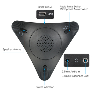 Nuevo Micrófono USB VOIP de Escritorio con Cable, Altavoz, para Reuniones de Oficina, Videoconferencias, Grabación de Audio, Sistema de Micrófono para Conferencias - Product Image 2