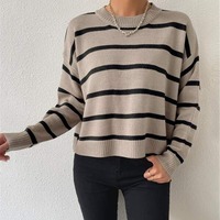 Pull en tricot respirant pour femme, style coréen, collection printemps, vente en gros, service OEM personnalisé