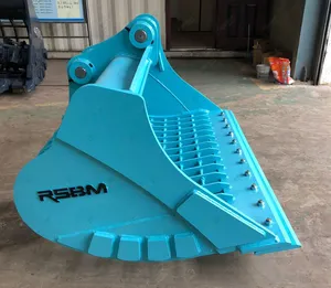 OEM 50*50 Mm Mini Excavator Sieve Bucket With Cutting Edge Blades For Sale