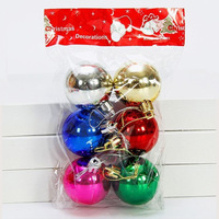 Boules de Noël colorées SOLPOP 3/4/5/6/8CM, décorations brillantes pour arbre de Noël, décorations de Noël en gros