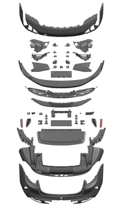 Kit carrosserie <span class=keywords><strong>Turbo</strong></span> GT pour <span class=keywords><strong>Porsche</strong></span> <span class=keywords><strong>Taycan</strong></span> 9J1.1 2019 2020 2021 2022 2023, transformation de l'ancien modèle en nouveau modèle 2026 9J1.2 - Product Image 2